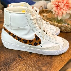 Size 7 - Nike Blazer '77 Mid Leopard women’s size 11